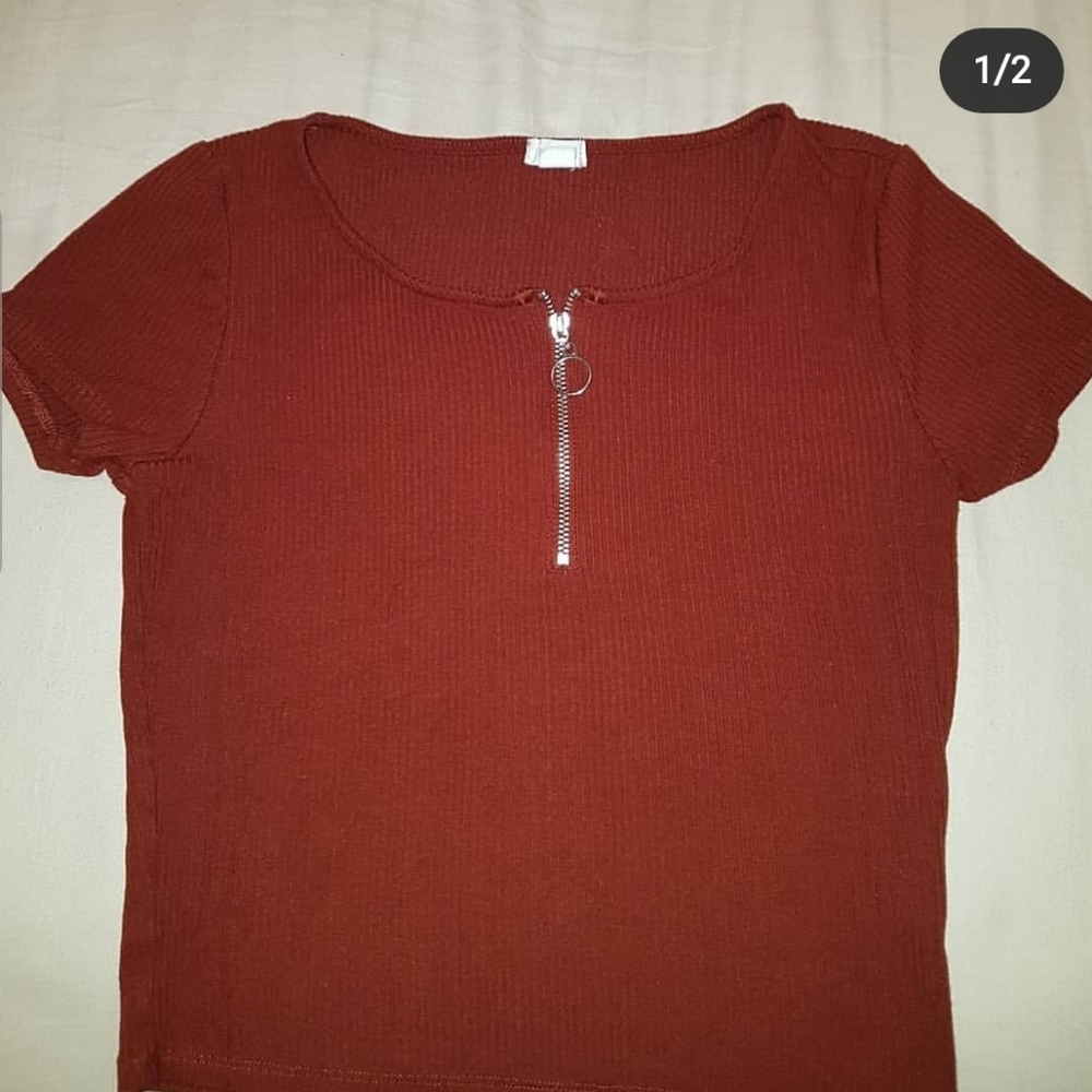 Garage front zipper shirt
